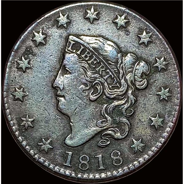 1818 Coronet Head Large Cent LIGHTLY CIRCULATED