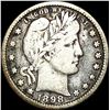 1898-O Barber Silver Quarter LIGHTLY CIRCULATED