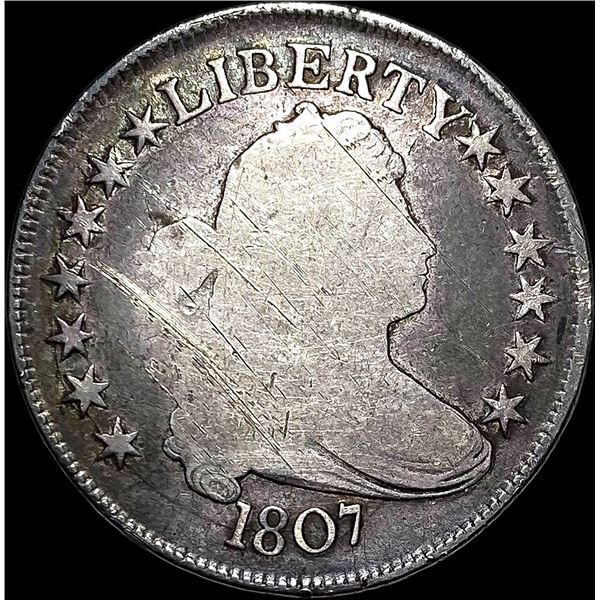 1807 Draped Bust Half Dollar NICELY  CIRCULATED