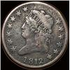 Image 1 : 1812 Classic Head Large Cent NICELY  CIRCULATED