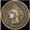 Image 1 : 1869 Indian Head Cent NICELY CIRCULATED