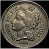 Image 1 : 1868 Nickel Three-Cent Piece CLOSELY  UNCIRCULATED