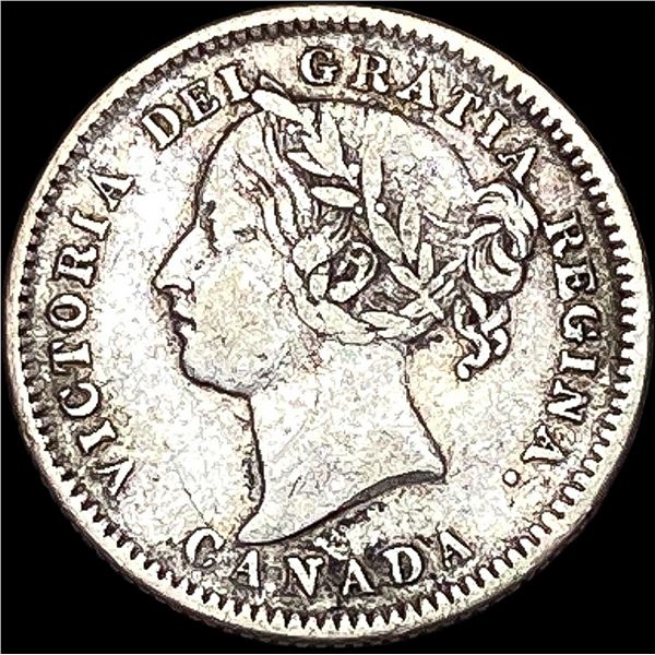 1881 Canada Silver 10 Cents LIGHTLY  CIRCULATED