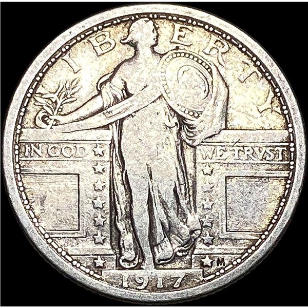 1917 Type 1 Standing Liberty Quarter LIGHTLY  CIRCULATED