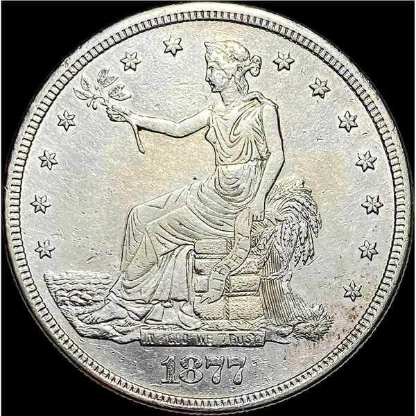 1877-S PL Silver Trade Dollar CLOSELY  UNCIRCULATED