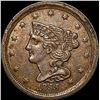 Image 1 : 1855 Braided Hair Half Cent CLOSELY  UNCIRCULATED