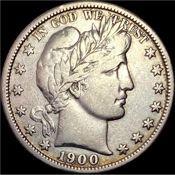 1900-S Silver Barber Half Dollar NEARLY UNCIRCULATED