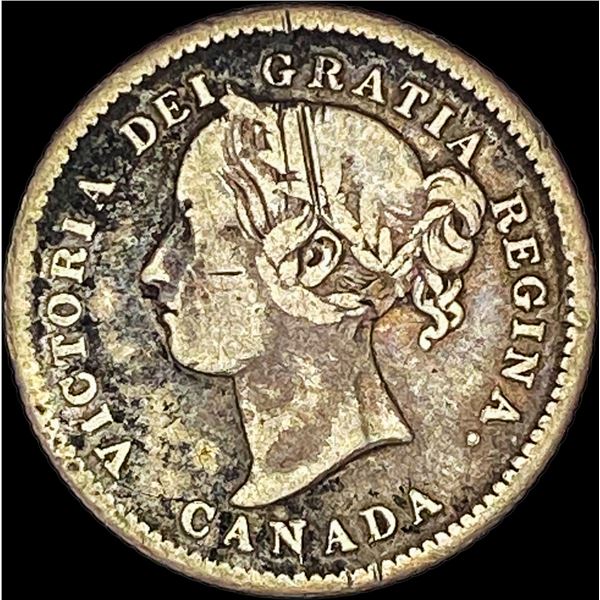 1872-H Canada 1 Cent Victoria Bronze NICELY CIRCULATED