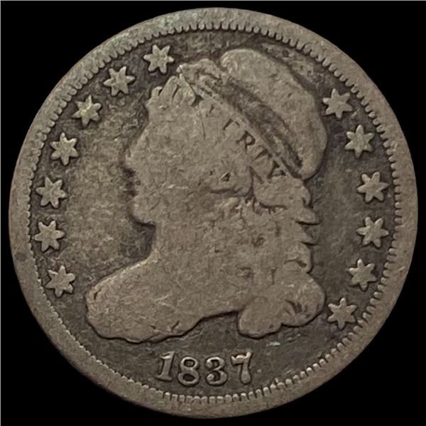 1837 Capped Bust Dime NICELY CIRCULATED