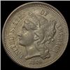 Image 1 : 1866 Nickel Three-Cent Piece NICELY CIRCULATED