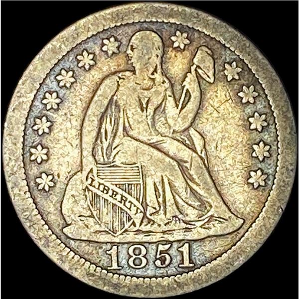 1851-O Silver Seated Liberty Dime LIGHTLY CIRCULATED