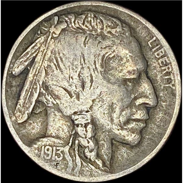 1913-D Buffalo Nickel Type 2 NEARLY UNCIRCULATED