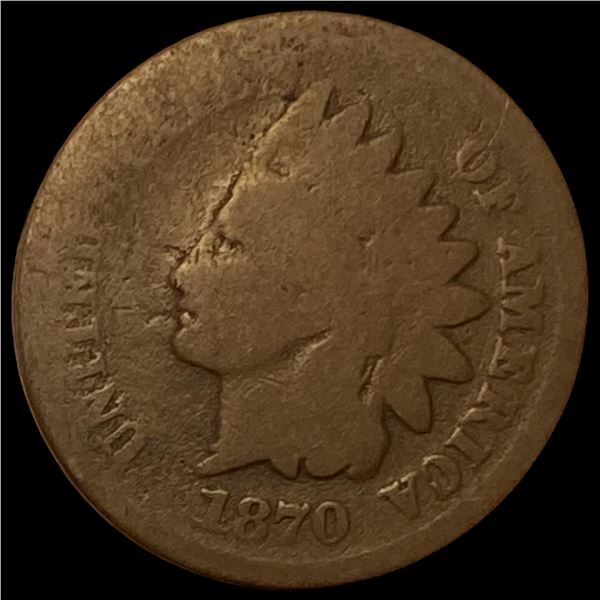 1870 Indian Head Cent NICELY CIRCULATED