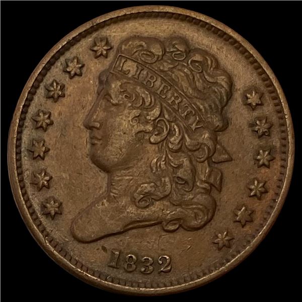 1832 Classic Head Half Cent CLOSELY  UNCIRCULATED