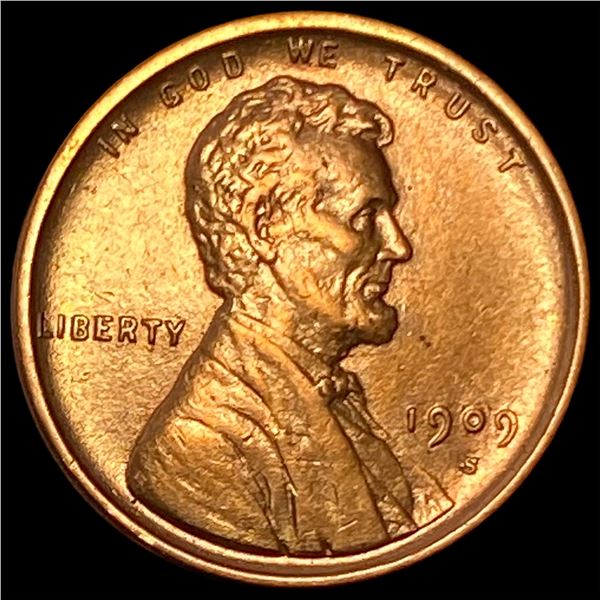 1909-S Lincoln Wheat Cent CLOSELY  UNCIRCULATED