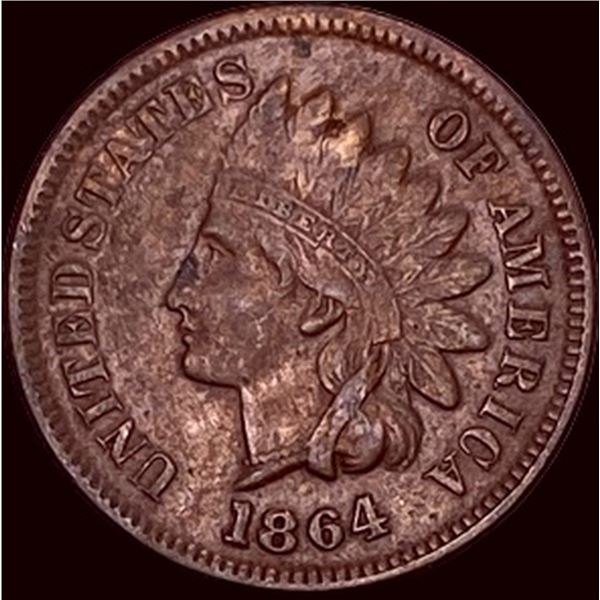 1864 L Bronze Indian Head Cent NEARLY  UNCIRCULATED