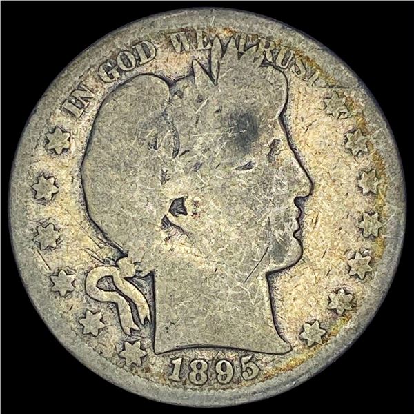 1895-S Silver Barber Half Dollar LIGHTLY  CIRCULATED