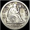 Image 1 : 1855-S Silver Seated Liberty Quarter NICELY  CIRCULATED