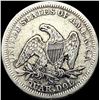 Image 2 : 1855-S Silver Seated Liberty Quarter NICELY  CIRCULATED