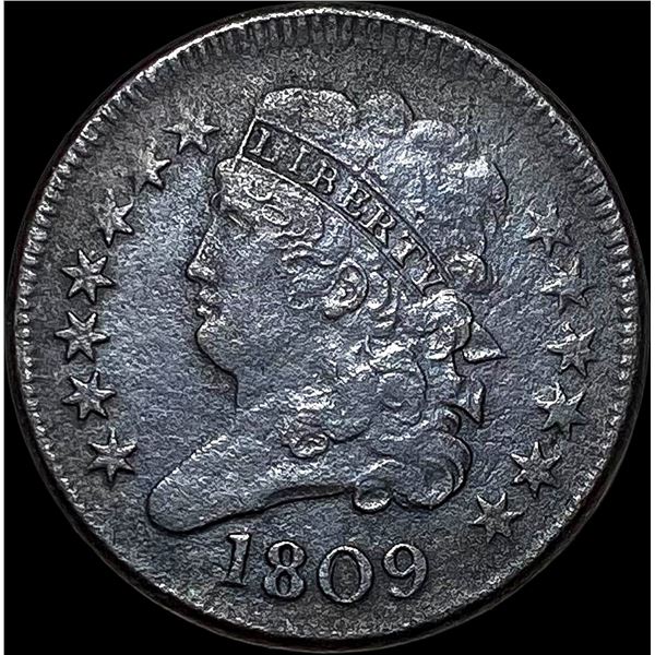 1809 Classic Head Half Cent NEARLY  UNCIRCULATED