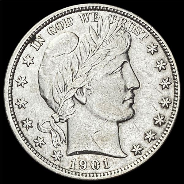 1901 Barber Half Dollar CHOICE AU