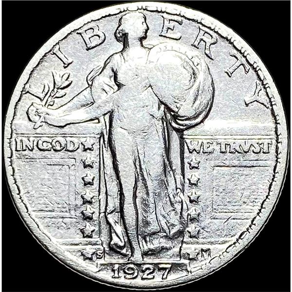 1927-S Silver Standing Liberty Quarter LIGHTLY CIRCULATED