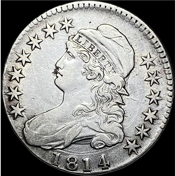 1814 Capped Bust Half Dollar LIGHTLY CIRCULATED