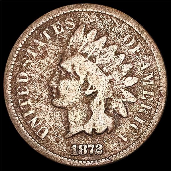1872 Indian Head Cent NICELY CIRCULATED