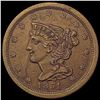 1851 Braided Hair Half Cent CLOSELY UNCIRCULATED