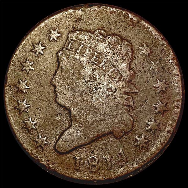 1814 Classic Head Large Cent NICELY CIRCULATED