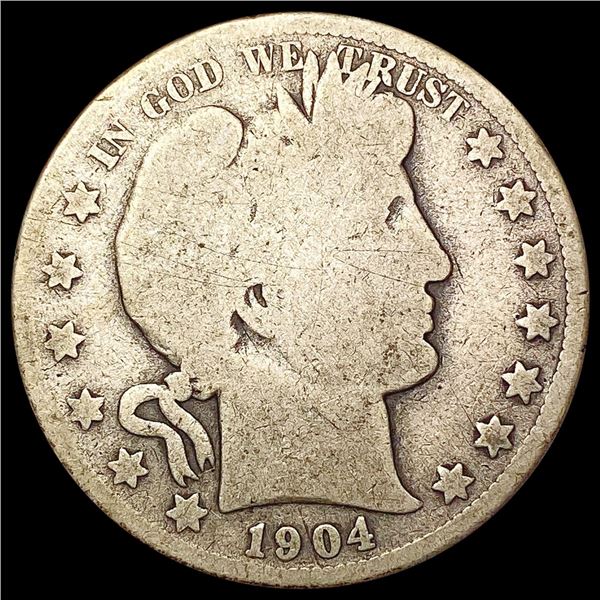 1904-S Barber Half Dollar NICELY CIRCULATED