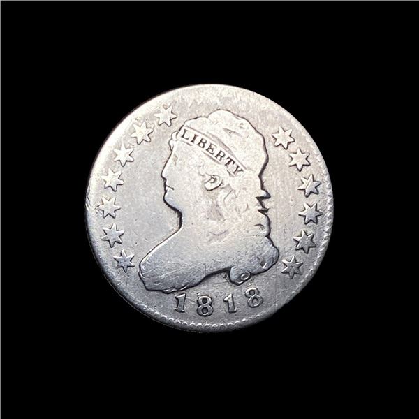1818 Capped Bust Silver Quarter NICELY CIRCULATED