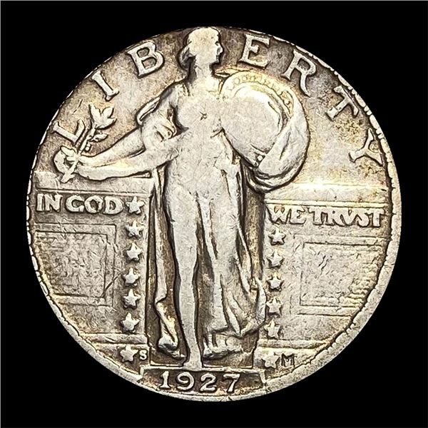 1927-S Silver Standing Liberty Quarter LIGHTLY CIRCULATED