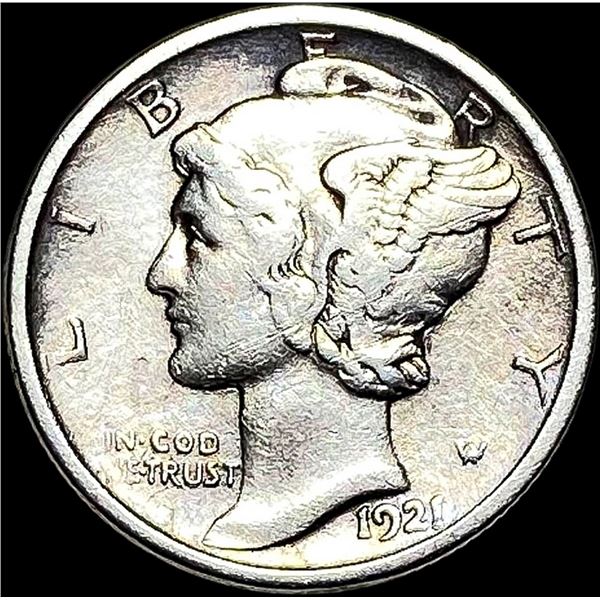 1921-D Silver Mercury Dime CLOSELY UNCIRCULATED
