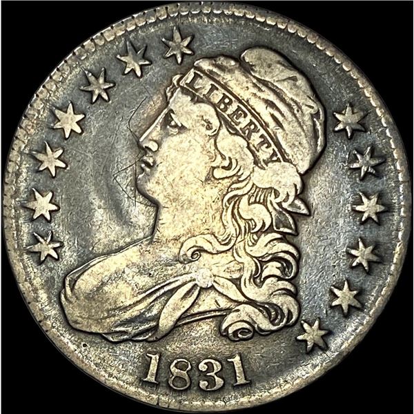 1831 Capped Bust Half Dollar LIGHTLY CIRCULATED