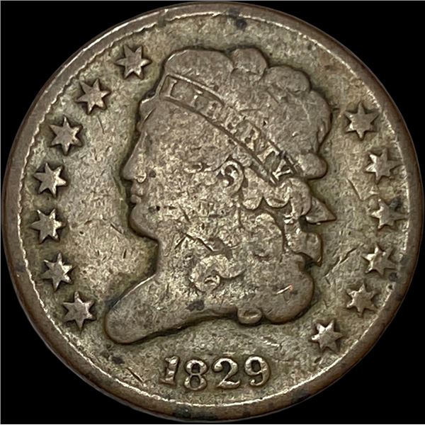 1829 Classic Head Half Cent NICELY CIRCULATED