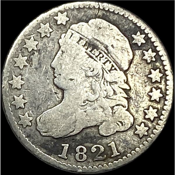1821 Capped Bust Dime NICELY CIRCULATED