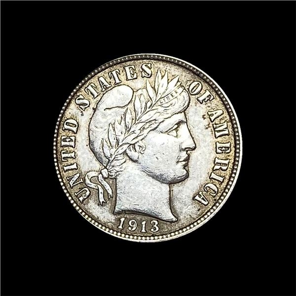 1913 Barber Dime CHOICE AU