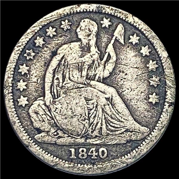 1840-O Seated Liberty Dime LIGHTLY CIRCULATED