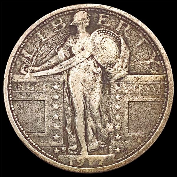 1917-S Standing Liberty Quarter LIGHTLY CIRCULATED