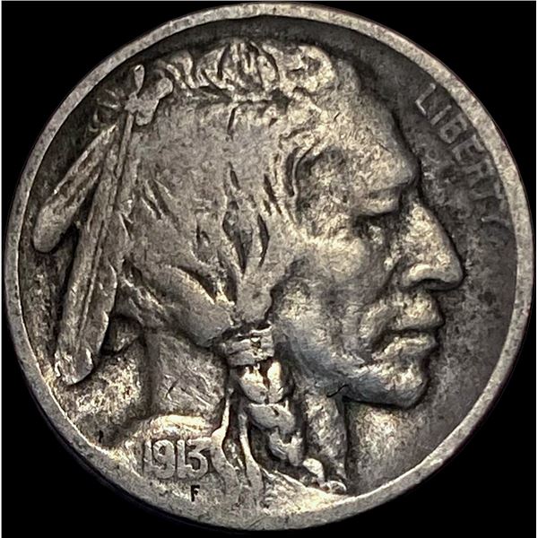 1913-D Type 2 Buffalo Nickel LIGHTLY CIRCULATED
