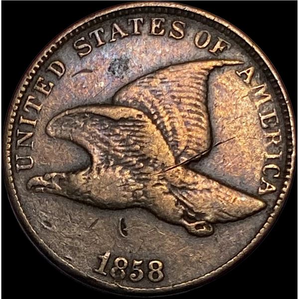1858 Flying Eagle Cent NEARLY UNCIRCULATED