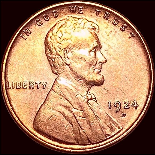 1924-D Red Lincoln Wheat Cent UNCIRCULATED
