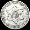 Image 1 : 1853 Silver Three-Cent Piece NICELY CIRCULATED