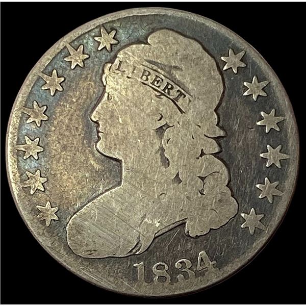 1834 Capped Bust Half Dollar NICELY CIRCULATED