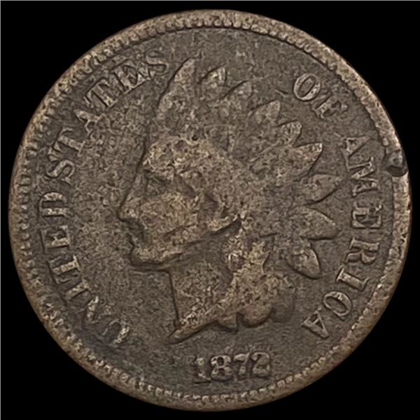 1872 Indian Head Cent NICELY CIRCULATED