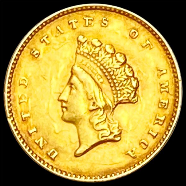 1855 Rare Gold Dollar CLOSELY UNCIRCULATED