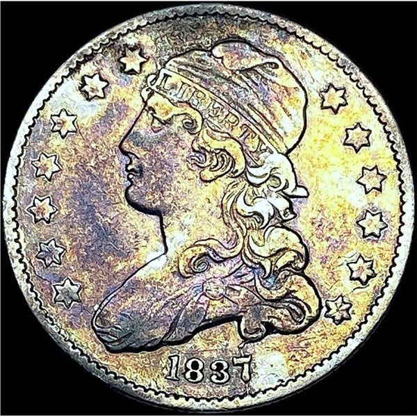 1837 Capped Bust Silver Quarter LIGHTLY CIRCULATED