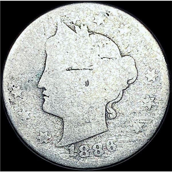 1886 Liberty Head Nickel (No Cents)  NICELY CIRCULATED