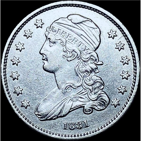 1831 Capped Bust Silver Quarter CHOICE AU